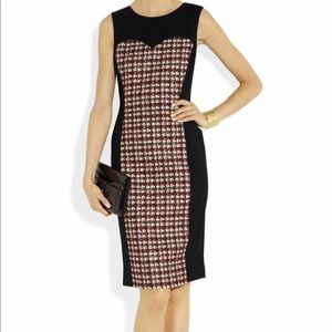 Jason  Wu black sheath dress wool & tweed size Small